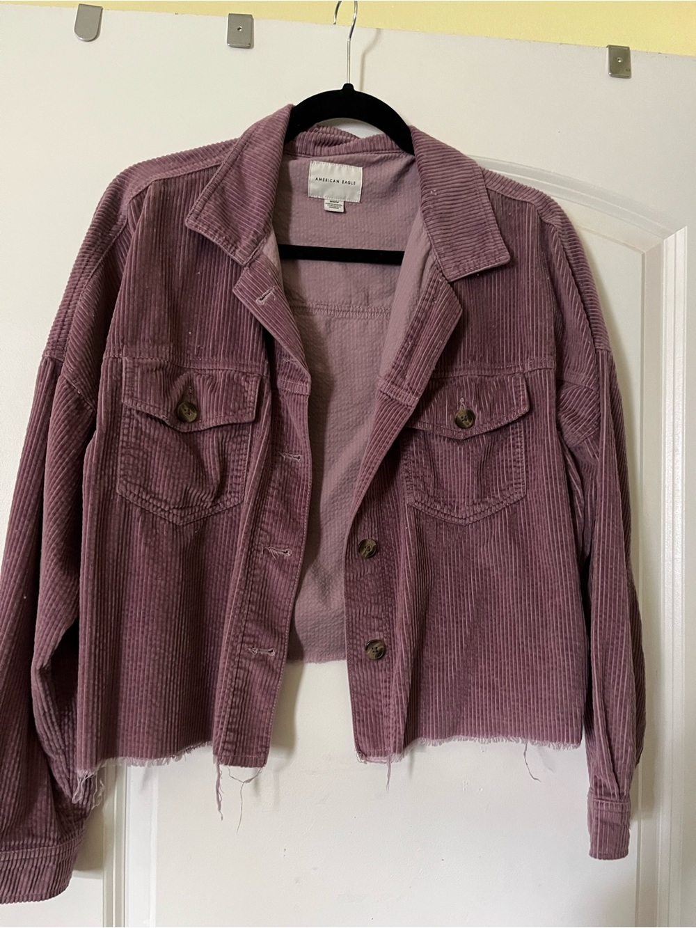 American Eagle Outfitters Dusty Mauve Corduroy Jacket